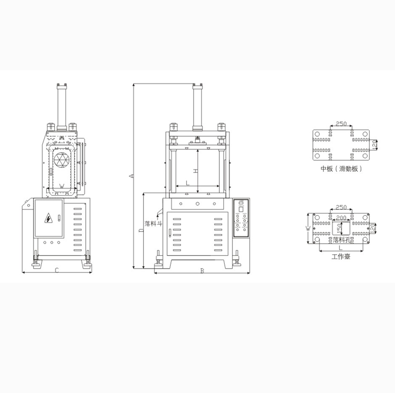 四柱油壓壓床CH105A係列